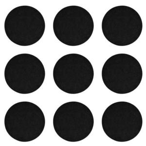 Set 9 buline antialunecare, pasla/silicon, negru, Ø: 22 mm imagine