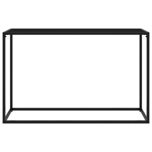 vidaXL Masă consolă, negru, 120x35x75 cm, sticlă securizată imagine