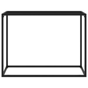vidaXL Masă consolă, negru, 100x35x75 cm, sticlă securizată imagine