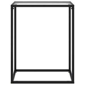 vidaXL Masă consolă, transparent, 60x35x75 cm, sticlă securizată imagine