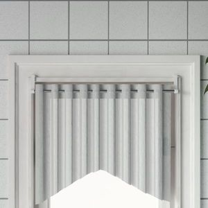 vidaXL Șine pentru perdele 2 buc, alb și argintiu, 60-105 cm, aluminiu imagine