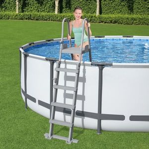 Bestway Scară de siguranță piscină cu 4 trepte Flowclear, 132 cm imagine