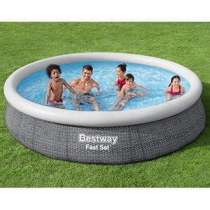 Bestway Set de piscină rotundă, 366x76 cm imagine