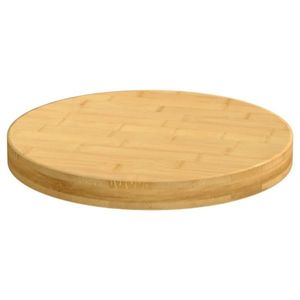 vidaXL Blat de masă, Ø30x4 cm, bambus imagine