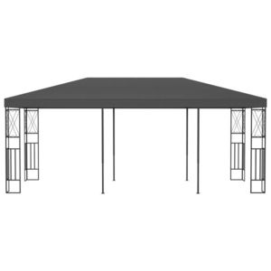 vidaXL Pavilion, antracit, 3 x 6 m, material textil imagine