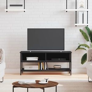 vidaXL Dulap TV, negru, 100x35x45 cm, lemn prelucrat imagine