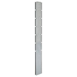 vidaXL Stâlpi de gard de grădină 10 buc. argintiu 180 cm oțel imagine