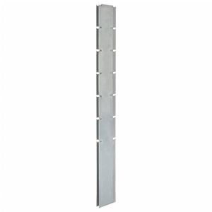 vidaXL Stâlpi de gard de grădină 40 buc. argintiu 180 cm oțel imagine