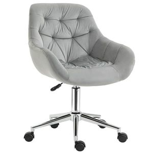 Vinsetto scaun ergonomic de birou, 59x58x80-90 cm, gri | AOSOM RO imagine