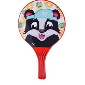 Set ping pong pentru plaja Raccoon, 3 piese, 23x38 cm, polipropilena, rosu imagine