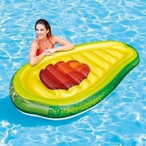 Saltea gonflabila pentru plaja Intex Yummy Avocado, 180x117 cm, polivinil, multicolor imagine