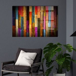 Tablou decorativ, UV-002, Sticla temperata, 70 x 100 cm, Multicolor imagine