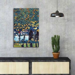 Tablou decorativ, FAMOUSART-066, Canvas, Dimensiune: 45 x 70 cm, Multicolor imagine