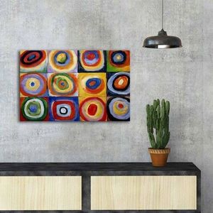 Tablou decorativ, FAMOUSART-075, Canvas, Dimensiune: 45 x 70 cm, Multicolor imagine