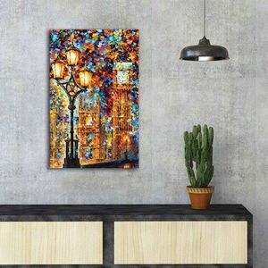 Tablou decorativ, FAMOUSART-074, Canvas, Dimensiune: 45 x 70 cm, Multicolor imagine