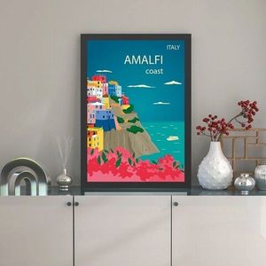 Tablou decorativ, Amalfi (35 x 45), MDF , Polistiren, Multicolor imagine
