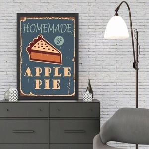 Tablou decorativ, Apple Pie (35 x 45), MDF , Polistiren, Multicolor imagine