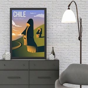 Tablou decorativ, Chile (35 x 45), MDF , Polistiren, Multicolor imagine