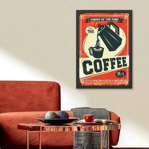 Tablou decorativ, Coffee 1960 (35 x 45), MDF , Polistiren, Multicolor imagine