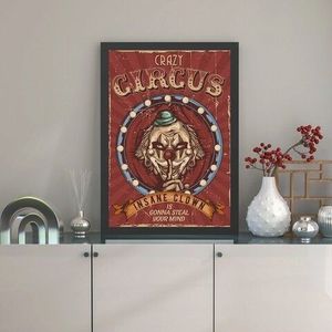 Tablou decorativ, Crazy Circus (35 x 45), MDF , Polistiren, Multicolor imagine