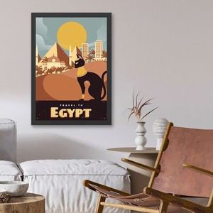 Tablou decorativ, Egypt (35 x 45), MDF , Polistiren, Multicolor imagine