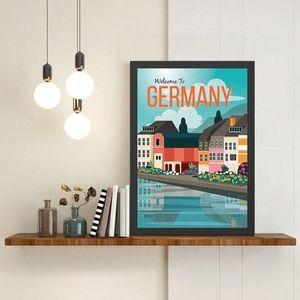 Tablou decorativ, Germany (35 x 45), MDF , Polistiren, Multicolor imagine