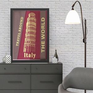 Tablou decorativ, Italy 2 (35 x 45), MDF , Polistiren, Multicolor imagine