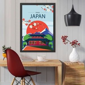 Tablou decorativ, Japan (35 x 45), MDF , Polistiren, Multicolor imagine