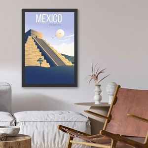 Tablou decorativ, Mexico (35 x 45), MDF , Polistiren, Multicolor imagine
