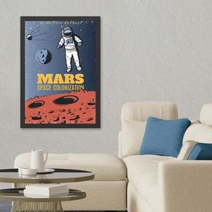 Tablou decorativ, Mars (35 x 45), MDF , Polistiren, Multicolor imagine