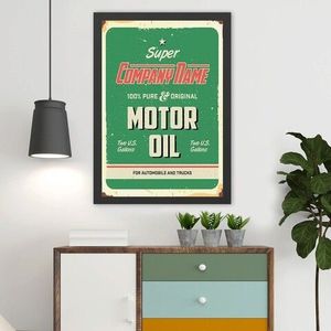 Tablou decorativ, Motor Oil (35 x 45), MDF , Polistiren, Multicolor imagine