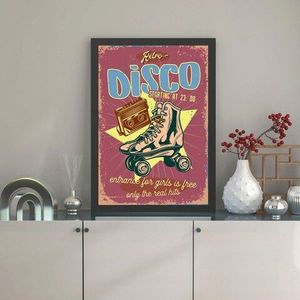 Tablou decorativ, Disco (40 x 55), MDF , Polistiren, Multicolor imagine