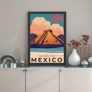 Tablou decorativ, Mexico 2 (40 x 55), MDF , Polistiren, Multicolor imagine