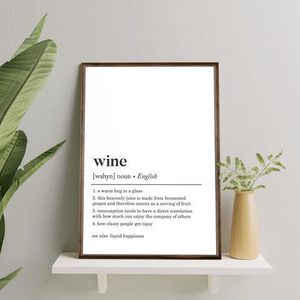 Tablou decorativ, Wine, Lemn, 70 x 50 cm, Natural imagine