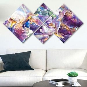 Set 4 tablouri decorative, 4MDF331073987, MDF, Imprimat UV, Multicolor imagine