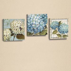 Set 3 tablouri decorative, AHM025, Piele ecologica, Lemn, Alb / Albastru / Verde imagine