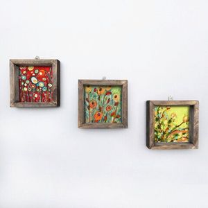 Set 3 tablouri - Evila Originals, Multicolor imagine