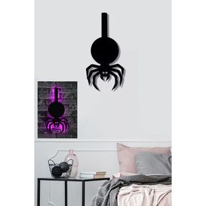 Decoratiune luminoasa LED, Spider, MDF, 60 LED-uri, Roz imagine