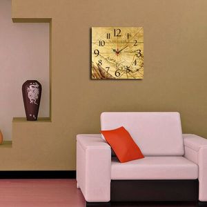 Ceas de perete, Msk-03, MDF, Dimensiune: 40 x 40 cm, Multicolor imagine