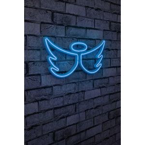 Decoratiune luminoasa LED, Angel, Benzi flexibile de neon, DC 12 V, Albastru imagine