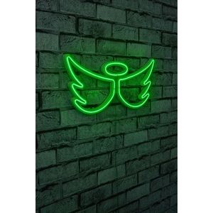 Decoratiune luminoasa LED, Angel, Benzi flexibile de neon, DC 12 V, Verde imagine