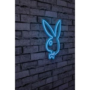 Decoratiune luminoasa LED, Playboy, Benzi flexibile de neon, DC 12 V, Albastru imagine