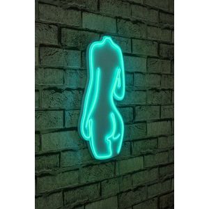 Decoratiune luminoasa LED, Sexy Woman, Benzi flexibile de neon, DC 12 V, Albastru imagine