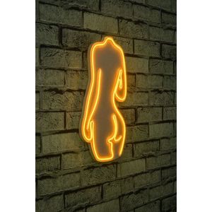 Decoratiune luminoasa LED, Sexy Woman, Benzi flexibile de neon, DC 12 V, Galben imagine