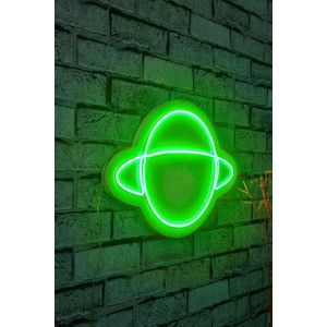 Decoratiune luminoasa LED, Saturn, Benzi flexibile de neon, DC 12 V, Verde imagine