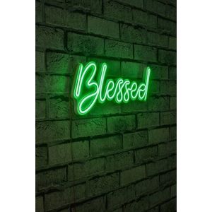 Decoratiune luminoasa LED, Blessed, Benzi flexibile de neon, DC 12 V, Verde imagine