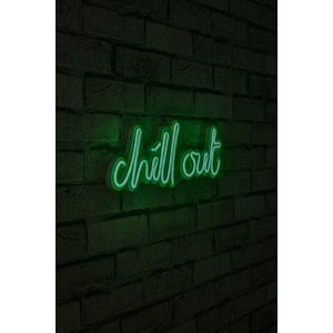 Decoratiune luminoasa LED, Chill Out, Benzi flexibile de neon, DC 12 V, Verde imagine
