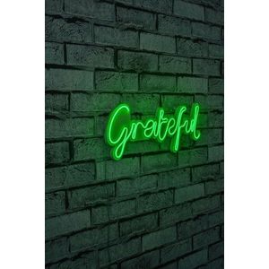 Decoratiune luminoasa LED, Grateful, Benzi flexibile de neon, DC 12 V, Verde imagine