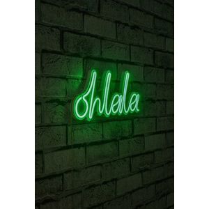 Decoratiune luminoasa LED, Oh La La, Benzi flexibile de neon, DC 12 V, Verde imagine