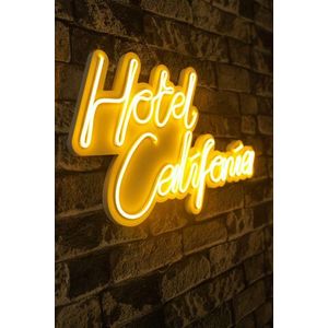 Decoratiune luminoasa LED, Hotel California, Benzi flexibile de neon, DC 12 V, Galben imagine